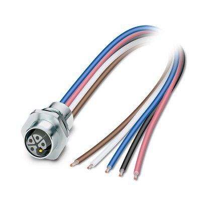 1239542 - SACC-E-M12FSL4FEM16XL/0,2GR/-1,5X - Conector de dispositivo de montaje frontal