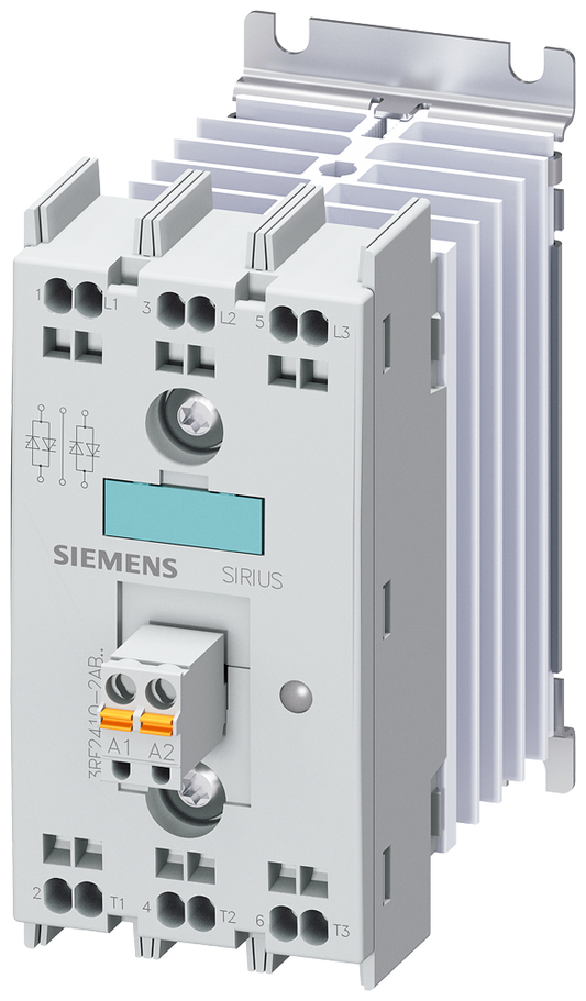 3RF2410-2AB45 - CONTADOR DE ACERO INOXIDABLE, 10 A, 48-600 V, 3 P, 4-30 V CC, ZP, RESORTE