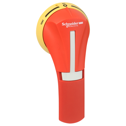 GS2AHT140 - Manija giratoria externa, TeSys GS, manija roja, montaje frontal, 3 posiciones Test-IO, NEMA 3R, para GS 30 a 400A UL