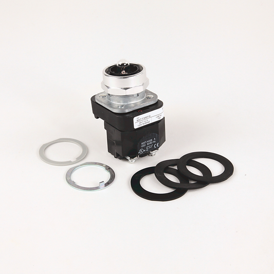 800T-FXMPH16R - 30.5mm Type 4/13 3 Pos Push-Pull PB-Illum., OUT/CNTR/IN-Mom/Maint/Maint, Red, Mushrm Hd, LED, 120V AC 50/60 Hz, No Contacts