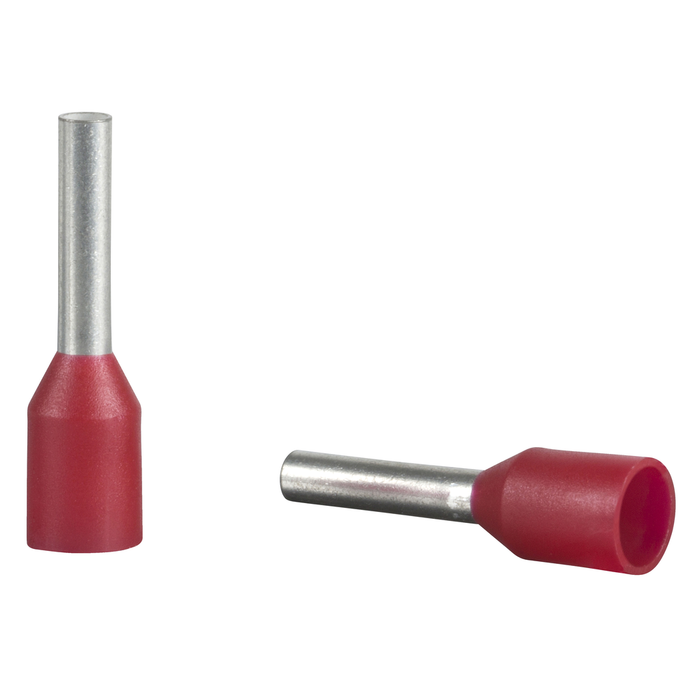 DZ5CE010L6 - Cable ends, Linergy TR cable ends, single conductor, red, 1mm², short size, 10 sets of 100 (Qty. 15000)