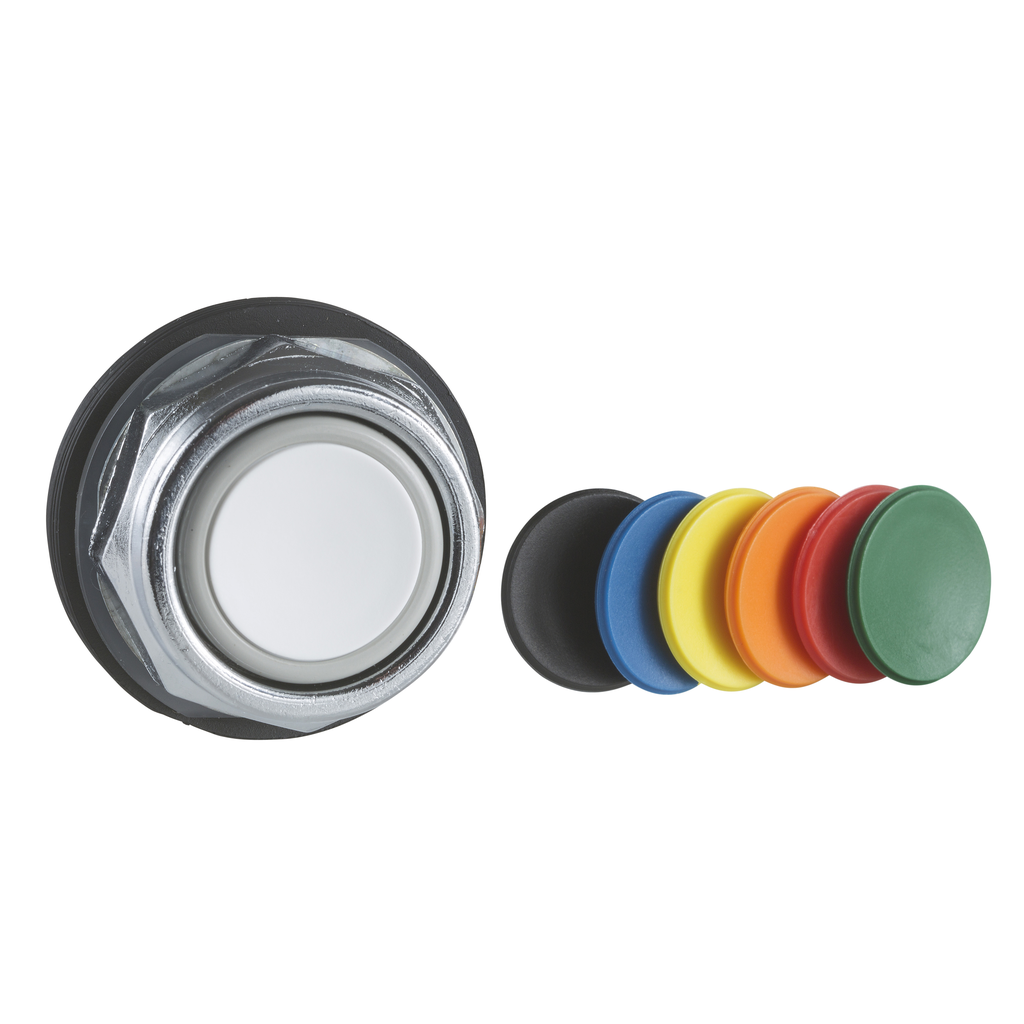 9001KR2U - Pulsador de 30 mm, tipo K, pulsador, protección extendida, universal