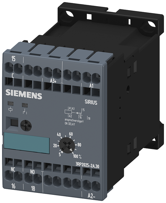 3RP2025-2AQ30 - CC ON-DELAY, 24V AC 100 TO 127V