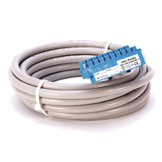 1492-CABLE050RTBB - 1492-CABLE* - Digital Cable, Cable Type RTBB: Digital I/O Module-Ready Cable with 16-Point 1746-RT25B Terminal Block (Blue), 5.0 meter (16.4 feet)