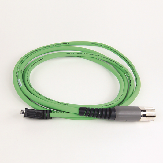 2090-CFBM7DD-CEAA03 - Cable SpeedTEC, solo retroalimentación del motor, conector DIN SpeedTec, extremo del variador, D-sub, codificador de alta resolución/resolutor SIN/COS, estándar (no flexible), 3 metros