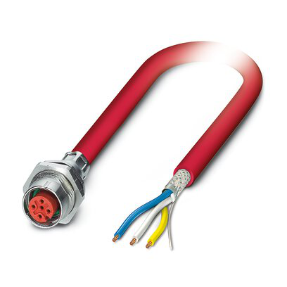 1559819 - SACCBP-M12FS-4CON-M16/0,5-990 - Conector de dispositivo, montaje trasero