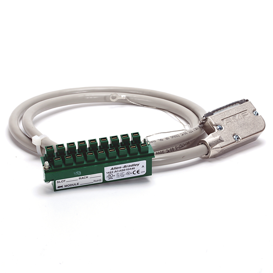 1492-ACAB005A46 - Prewired Cable for SLC 500 Analog I/O, 20 Conductors, #22 AWG, shielded, w/1746-RT25G connector & AIFM 25-pin D-shell connector, length 0.5 meter (1.64 feet)
