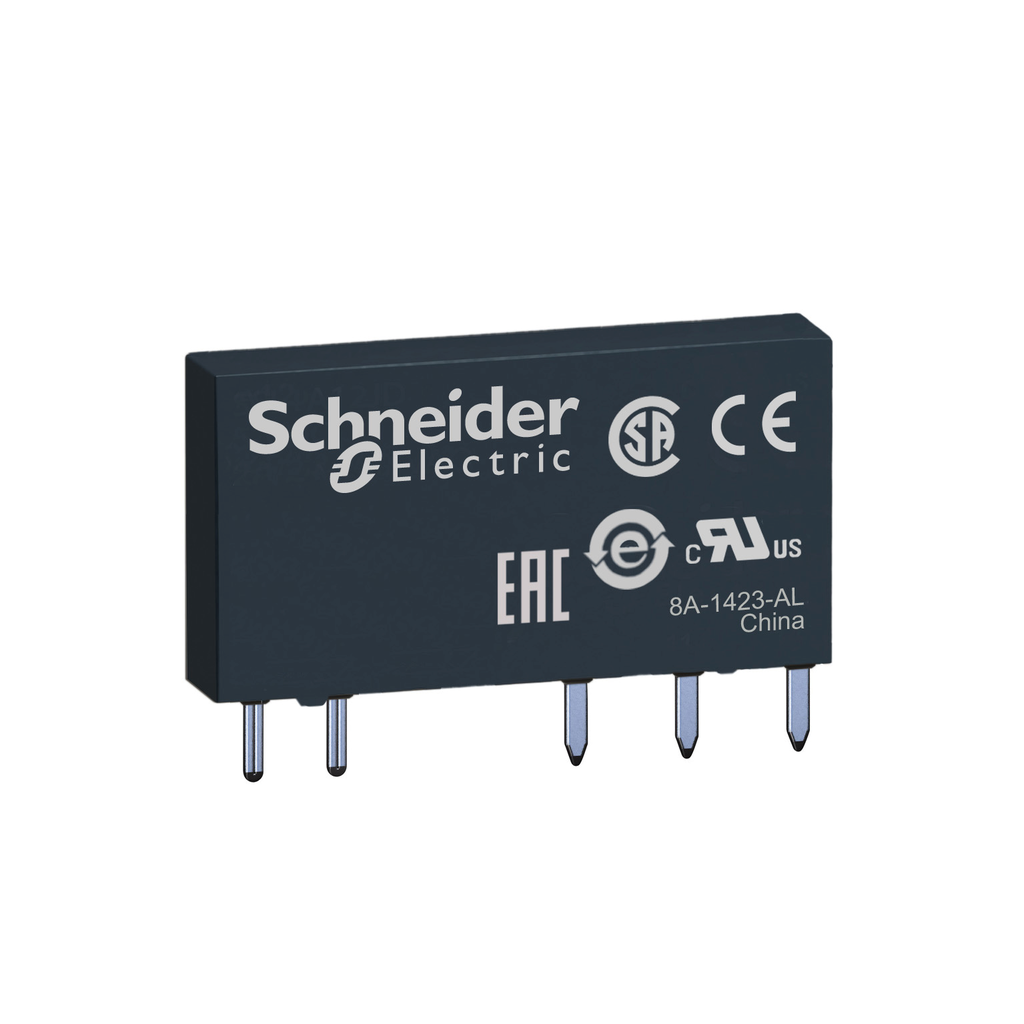 RSL1AB4BD - Relé enchufable de interfaz delgada, relés electromecánicos Harmony, 6 A, 1 CO, estándar, 24 V CC