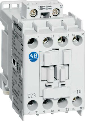 100-C09EJ300 - 100-C IEC Contactor, 24V DC Electronic Coil, Screw Terminals, Line Side, 9A, 3 N.O. 1 N.C. Main Contact Configuration, Single Pack