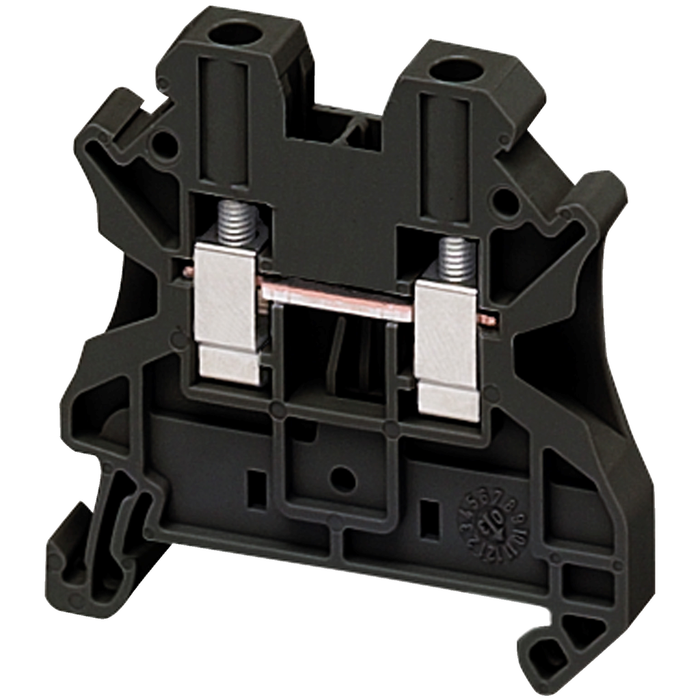 NSYTRV42BK - Terminal Blocks, Linergy, feed through, 30A, 600V, screw termination, 2 points, 26AWG to 10AWG, black (Qty. 1150)