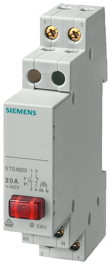 5TE4820 - PULSADOR 1NC/1NA 20A