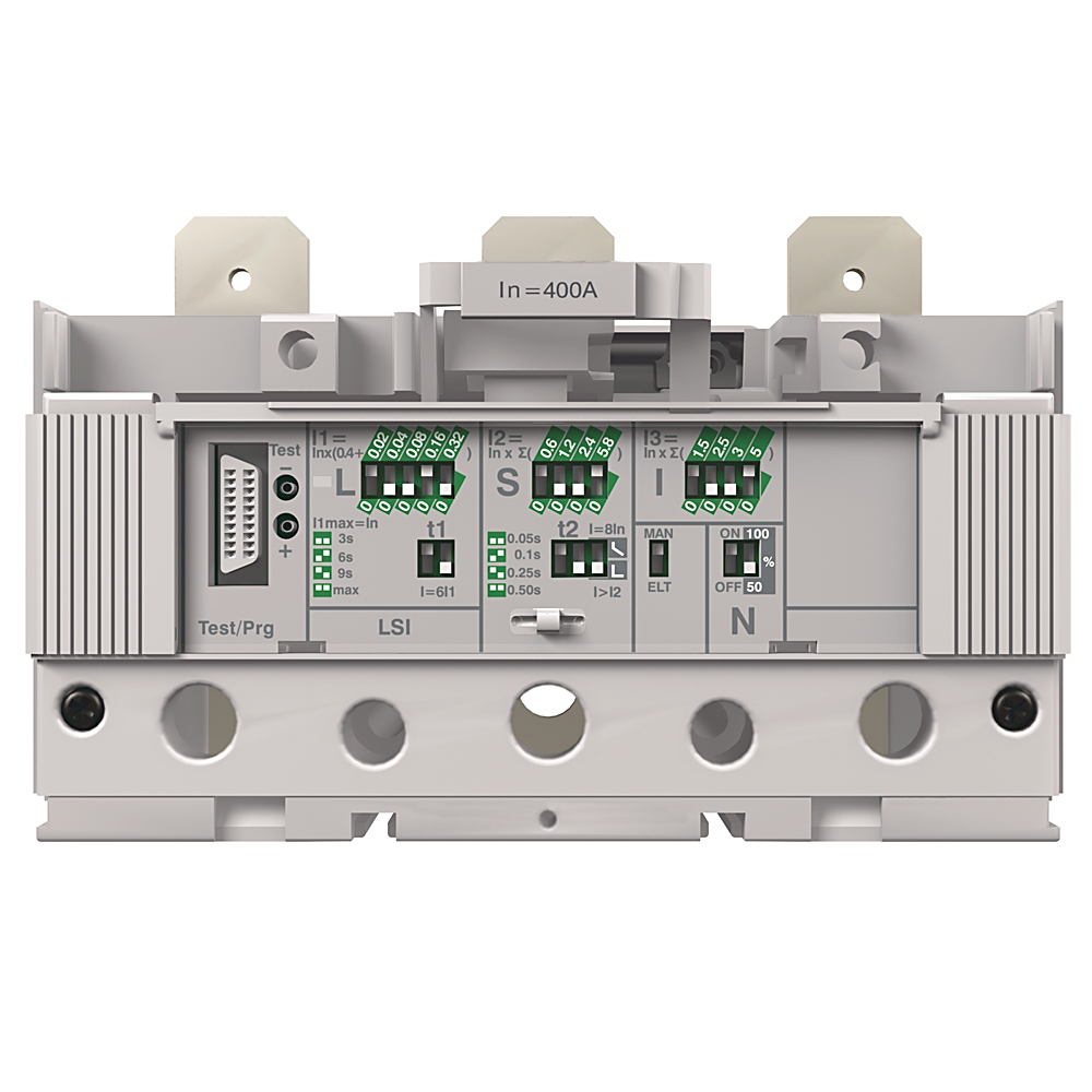 140G-KTH3-D30 - Disyuntor de caja moldeada, 400 A, marco K, LSI electrónico, tiempo largo y corto, alta corriente instantánea, corriente nominal de 300 A