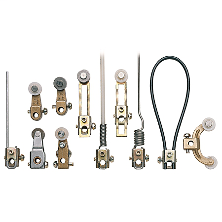 802T-W1 - Operating Lever, Roller Lever, Non-Adjustable, 1.5 In, Roller On Front, Nylon, 0.75 In, 0.28 In