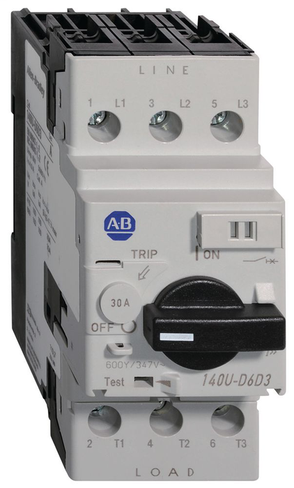 140U-D6D3-C12 - Current Limiting Circuit Breaker, D-Frame (up to 30A), 60...69 kA, T/M - Fixed Thermal / Fixed Magnetic, Rated Current 12A