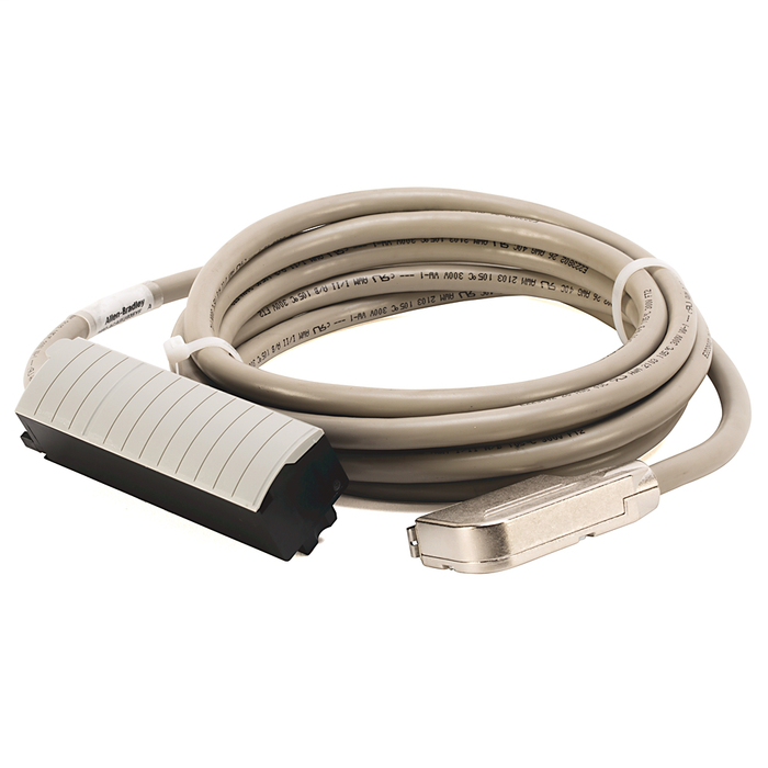 1492-ACABLE035UA - Pre-wired Cable for 1756-IF16 (S-ended voltage) Analog Input Module, 20 conductors, #22 AWG, shielded, w1756-TBCH connector & AIFM 25-Pin D-shell connector, length 3.5 meter (11.48 feet)