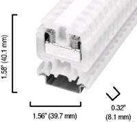1492-HM3 - 1492-H Finger-Safe Terminal Blocks, H-Block,Single Circuit High Density Block, Code 3,Multi-Rail Mount, #22 - #8 AWG, White,No Bulk Pack (Single Block)