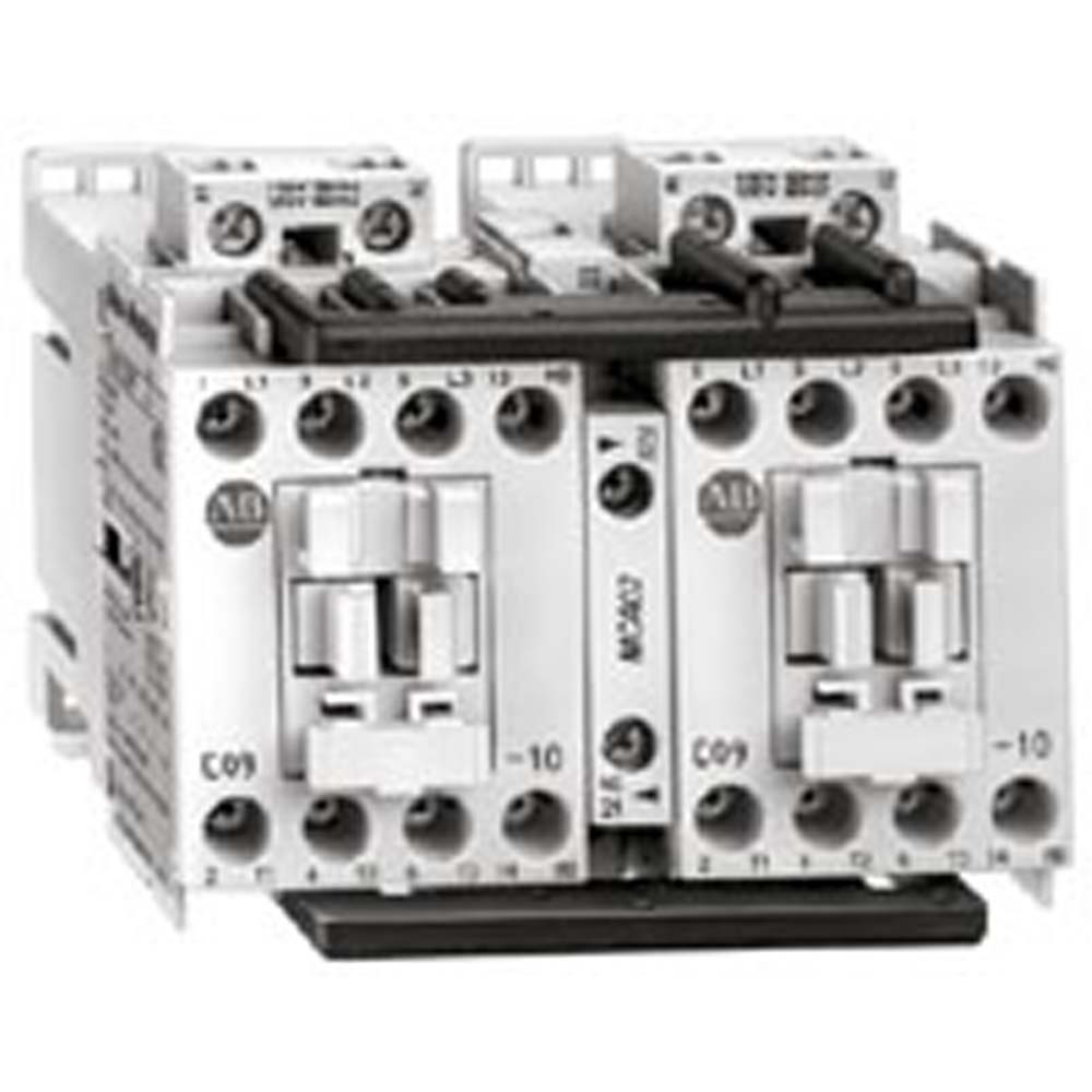 104-C12B22 - 104-C Reversing Contactors, 12A, Line Side, 440V 50Hz / 480V 60Hz, 1 N.O. 1 N.C.