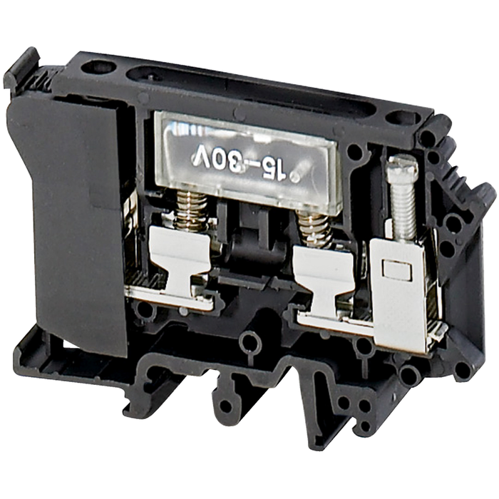 NSYTRV42SF6LD - Terminal block, Linergy TR, fused disconnect type, for 6.3x32mm fuse, with light indicator 12 to 30V, black