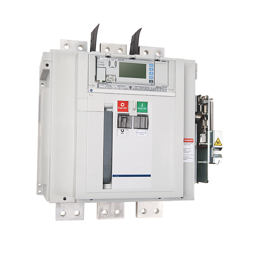 140G-R12K4-E20-W1 - 140G - Disyuntor de caja moldeada, marco R, 125 kA, LSIG-M (electrónico), 4 polos, corriente nominal 2000 A (80 % nominal), sin enclavamiento de puerta
