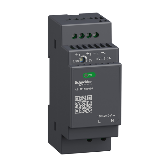 ABLM1A05036 - Fuente de alimentación regulada, 100...240 V CA, 5 V, 3,6 A, monofásica, modular