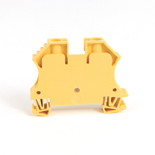 1492-J10-G - 1492-J IEC Terminal Block, One-Circuit Feed-Through Block, 10 mm (# 22 AWG - # 8 AWG), Standard Feedthrough, Green