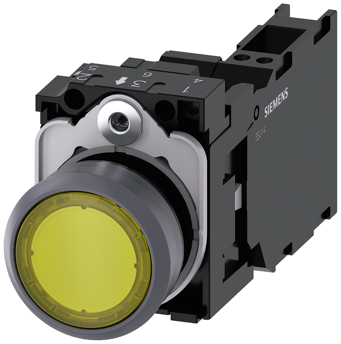 3SU11320AB303FA0 - ILLUMINATED PUSHBUTTON. YELLOW