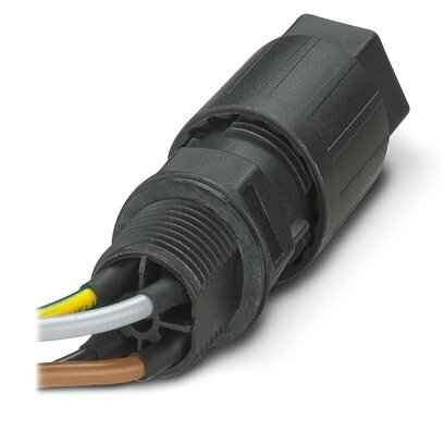 1423980 - QPD W3PE2,5 9-14 M25 0,5 BK - Panel feed-through