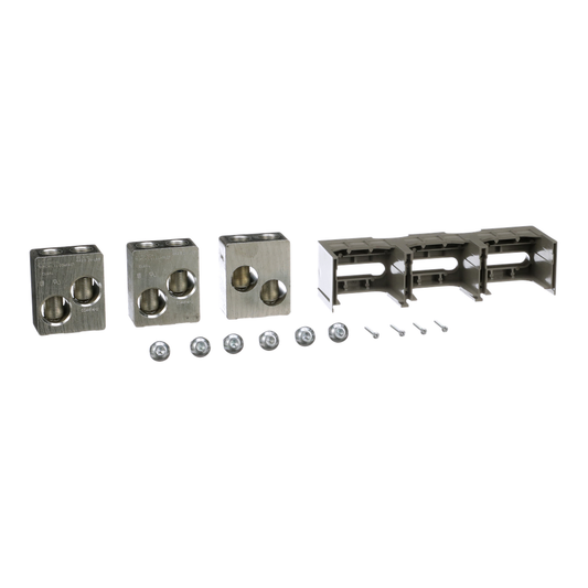 AL800P7K - Accesorio para disyuntor, PowerPacT M/P, kit de terminales, mecánico, 800 A, 3/0 AWG a 750 kcmil, montaje en unidad y I-Line, Al, cantidad 3