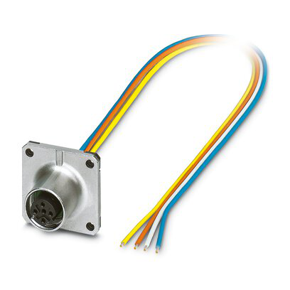 1239715 - SACC-SQ-M12FSD-4CON-25F/0,5X - Conector de empotrar