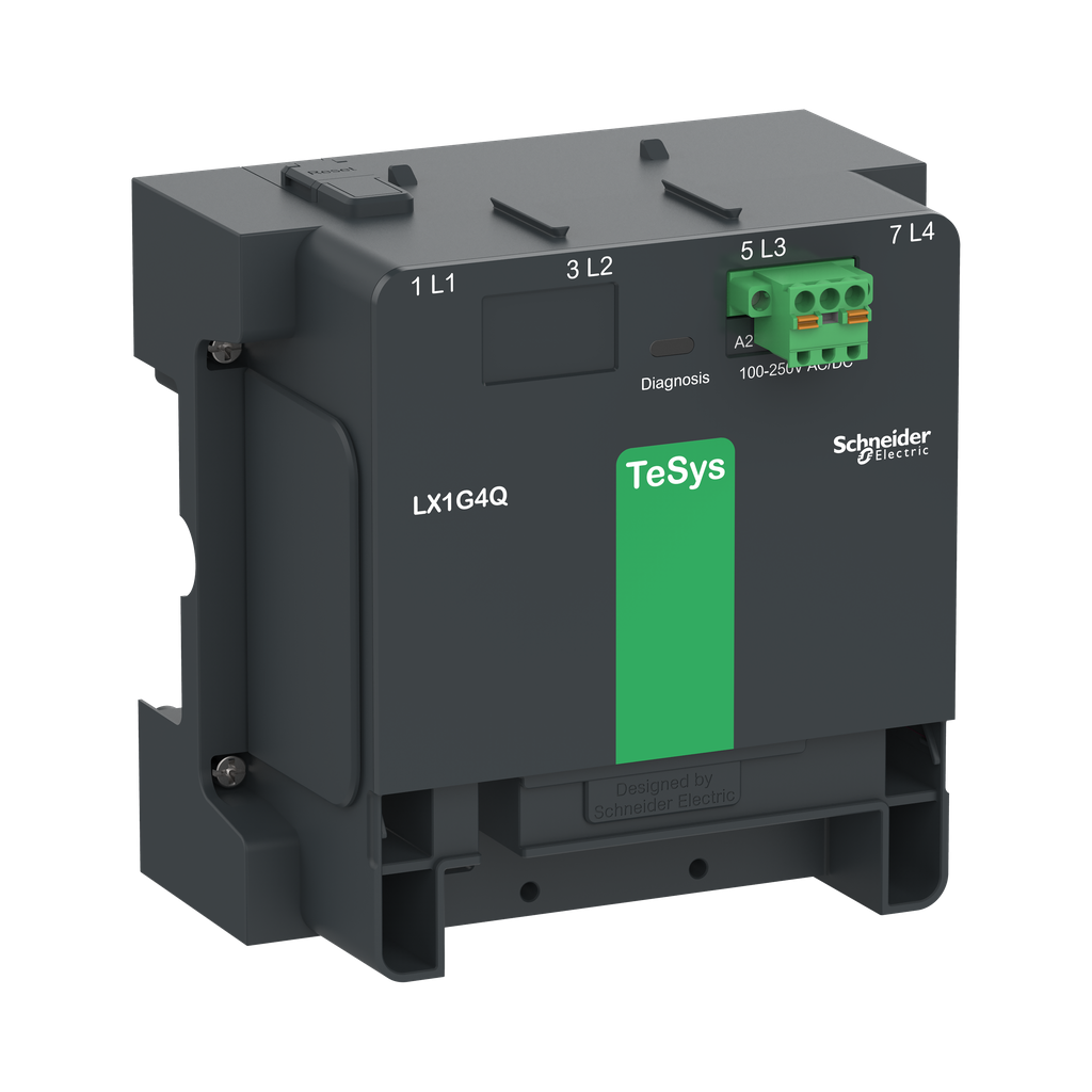 LX1G4QKUEN - Módulo de control, TeSys Giga, 100-250 V CA/CC, para LC1G115-225/4P versión estándar