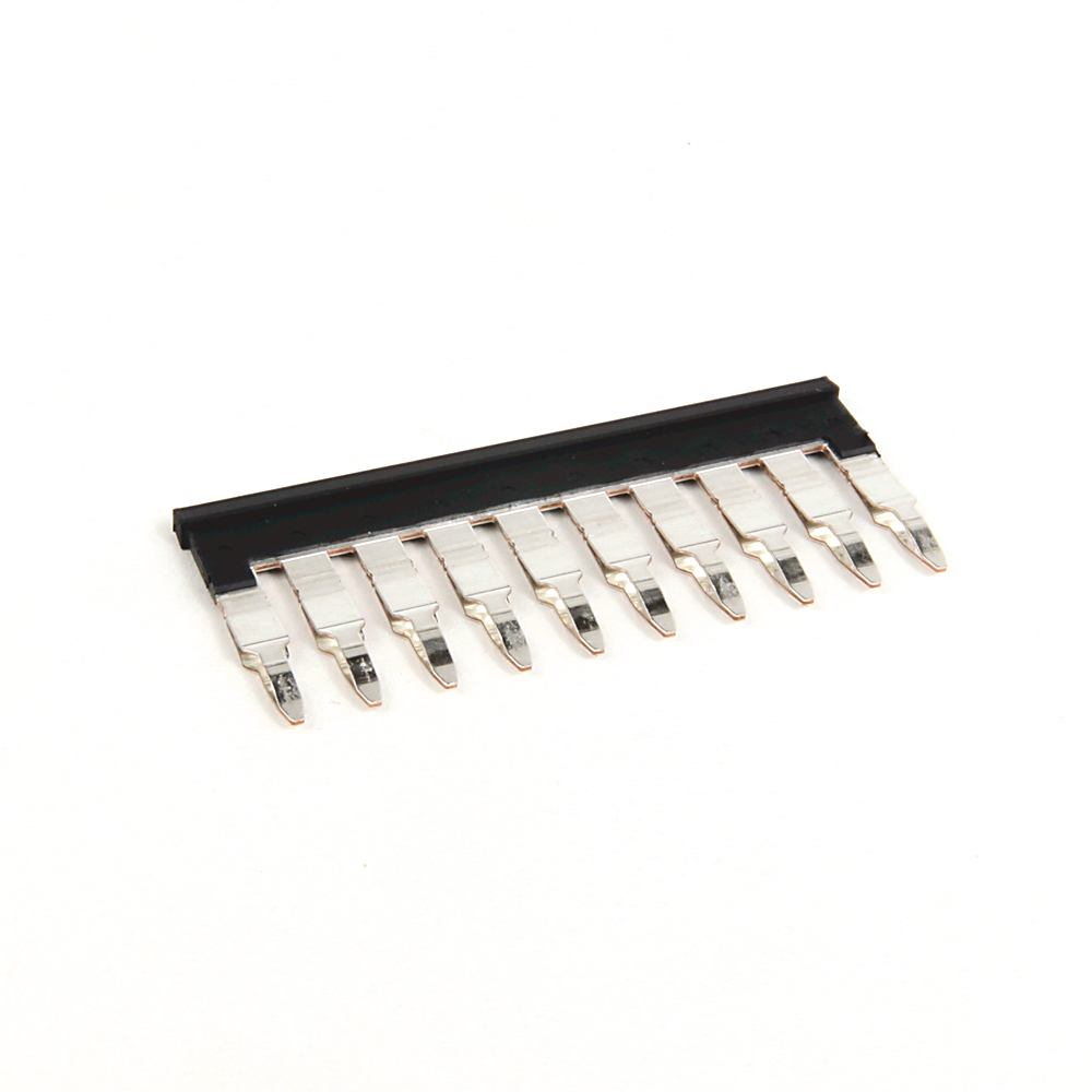 1492-CJLJ6-10-BL - 1492 Terminal Block Accessories Plug-In Center Jumper, 6 mm Center to Center, 10 Pole, Black