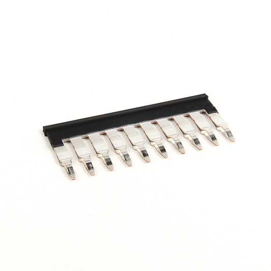1492-CJLJ6-10-BL - 1492 Terminal Block Accessories Plug-In Center Jumper, 6 mm Center to Center, 10 Pole, Black