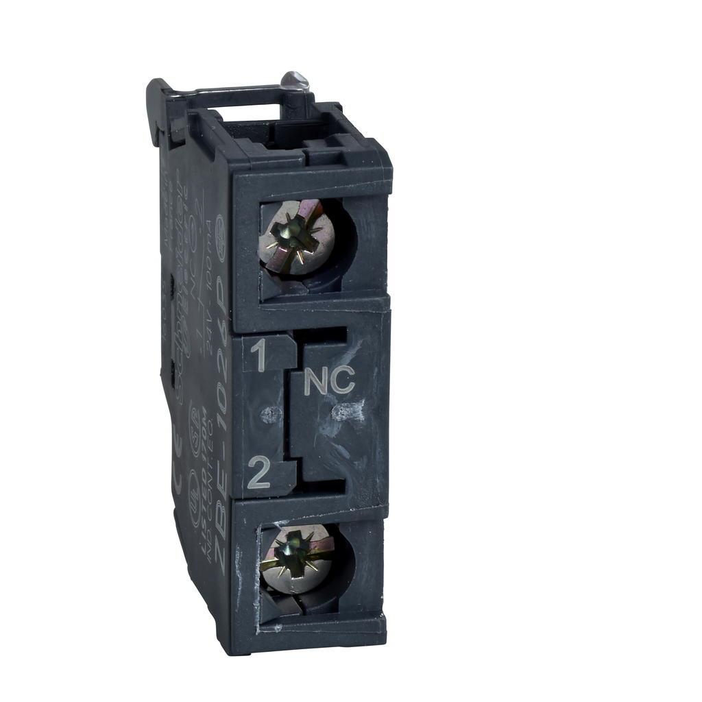 ZBE1029 - Bloque de contacto simple, Harmony XB4, aleación de plata, terminales de tornillo para terminal, 1NC
