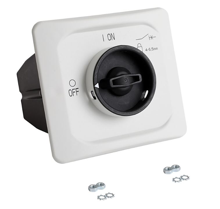 140MP-A-DMN65 - Accesorios 140MP, Kits de montaje en puerta IP65 Mango negro