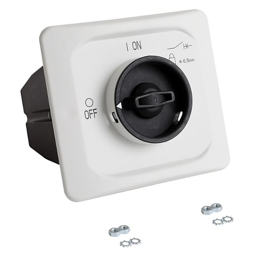 140MP-A-DMN65 - 140MP Accessories, IP65 door mounting kits Black Handle