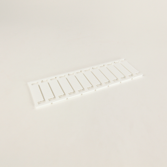 1492-MC5X12 - Tarjeta de marcador individual a presión para bloque de terminales 1492, 5 mm x 12 mm, sin texto