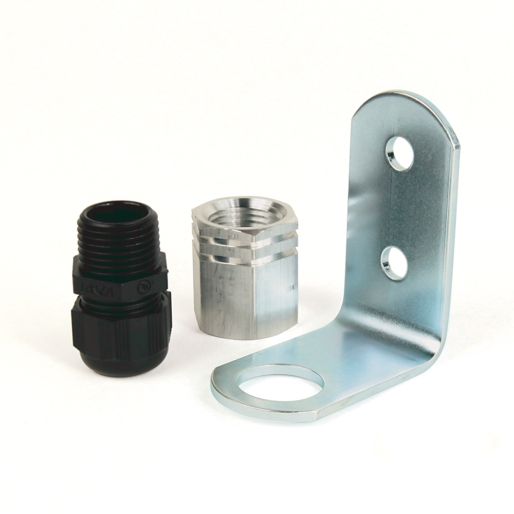 854J-ABVM - Accesorios para luces de torre de control 854J y 854K, soporte en L para base de tubo roscado, kit de montaje vertical