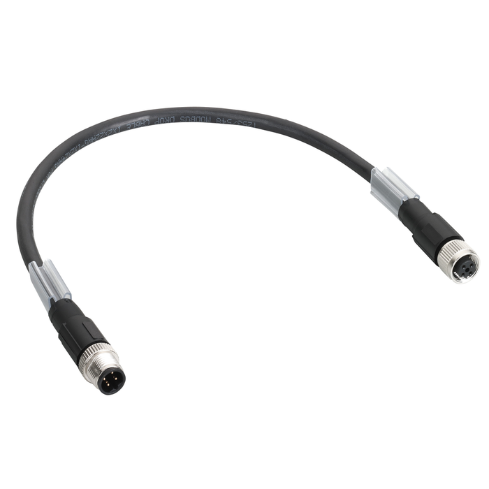 TCSXCN1M1F15E - TM7 daisy chain bus cable - straight - M12B male-female - 15m