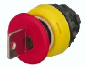 800G-MKE - Hazardous Location, IP66 Ratings,, Key Release, E-Stop Red with Yellow Bezel