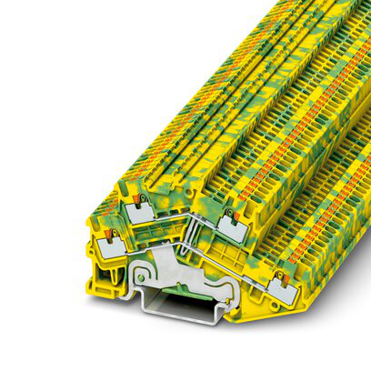 3214673 - PTTBS 1,5/S-PE - Bloque de terminales de doble nivel para conductor de protección