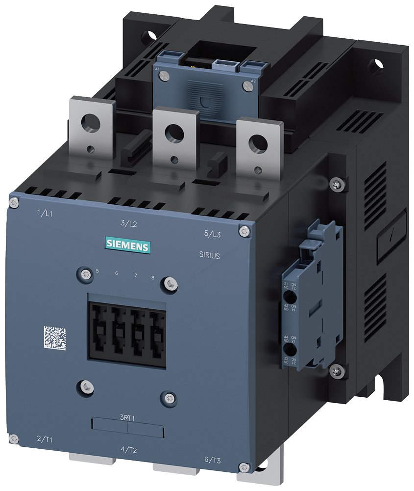3RT1076-6NP36 - CONTACTOR S12 500A 200-277VUC 3P BAR