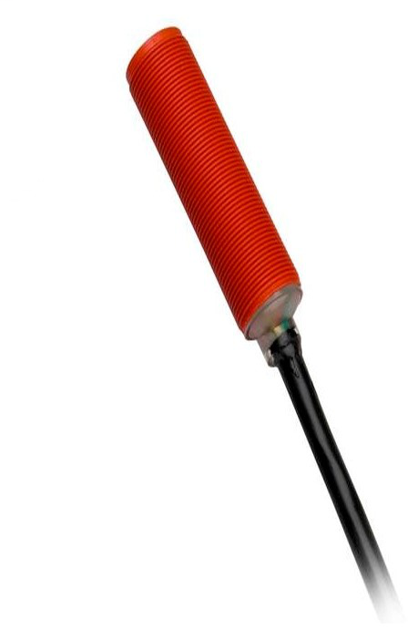 440N-Z21U26A - SensaGuard, Indicador LED de puerta/diagnóstico, cable de PVC de 3 m, cuerpo de plástico de 18 mm con actuador de código único de plástico de 30 mm