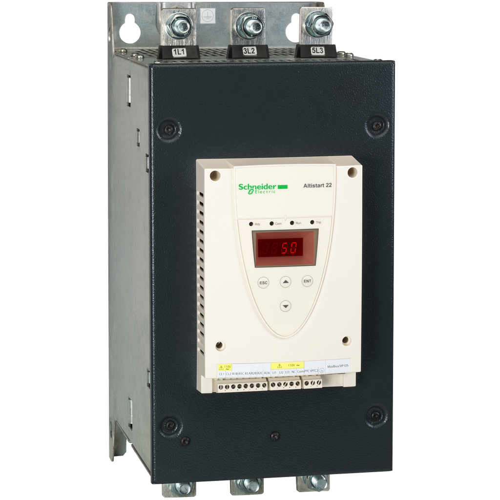 ATS22C41S6U - arrancador suave para motor asíncrono, Altistart 22, control 110V, 208 a 575V, 125 a 350hp