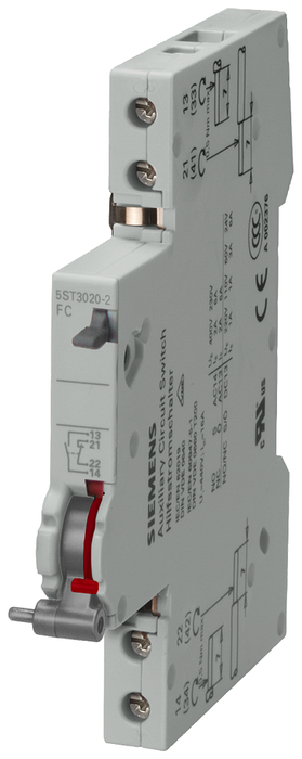 5ST3020-2 - FAULT SIGNAL, 1NO+1NC, W/ TEST BUTTON