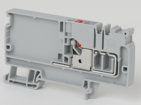 1492-P6PD2S-1RE - Bloques de terminales a presión 1492-P, 6 mm² (AWG 22 - AWG 8), 36 A, bloque de distribución de energía de control, bloque de arranque, 1 punto rojo
