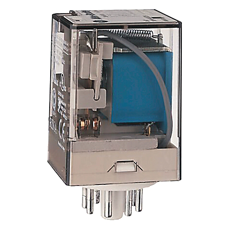 700-HA33A2-3-99 - Relé de base tubular de uso general 700-HA, contacto de 10 A, 3 PDT, 240 V 50/60 Hz, función de pulsar para probar y anulación manual, paquete a granel (cantidad: 10)