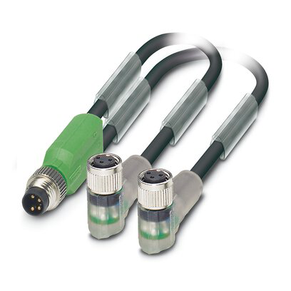 1458758 - SAC-3P-M8Y/2X0,6-PUR/M 8FR-2L - Sensor/actuator cable