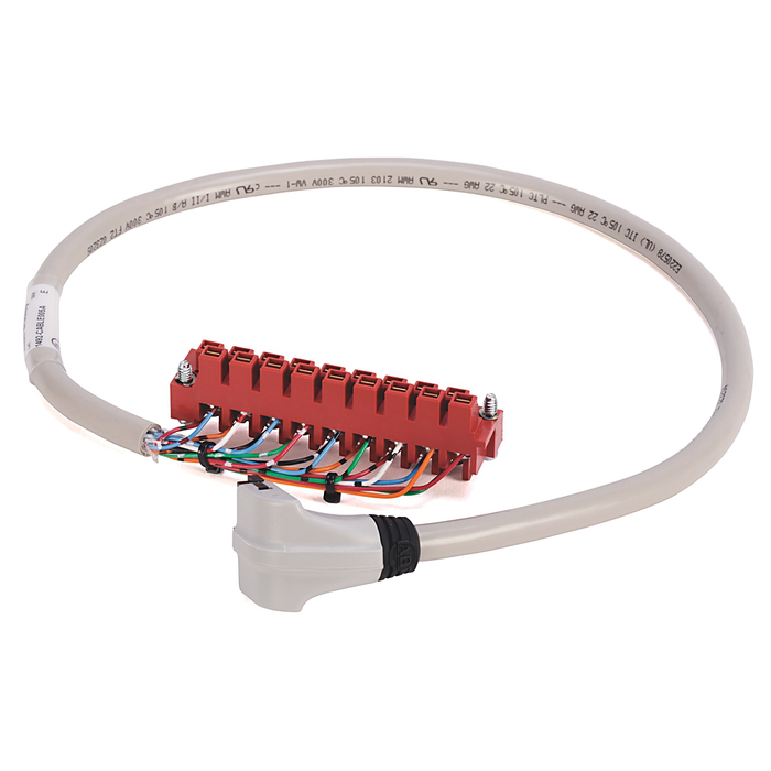 1492-CABLE005FF - Pre-wired cable for 1771 Output Modules, 20 conductors, #22 AWG, w/1771-WHF connector & IFM 20-pin connector, length 0.5 meter (1.64 feet)