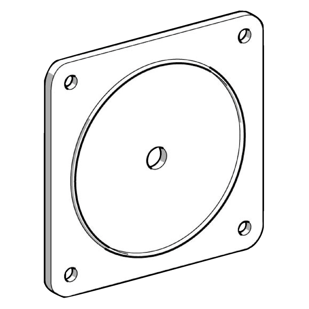 Junta IP 65 para placa frontal de 60 x 60 mm e interruptor de leva de montaje frontal - juego de 5 (cantidad 5)