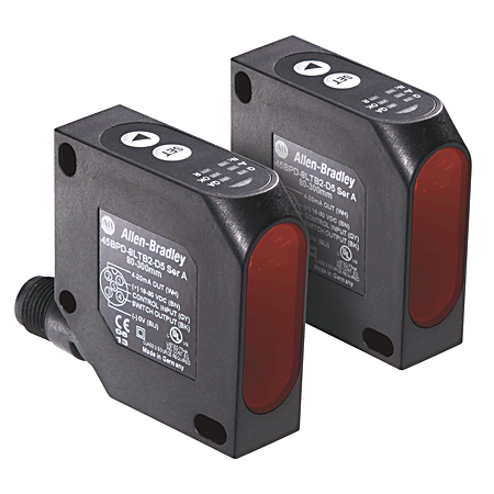 45BRD-8JKB1-D4 - 45BRD Laser Sensor w/ Analog Output - 85mm (3.35in) Maximum Sensing Distance, DC Micro (M12)